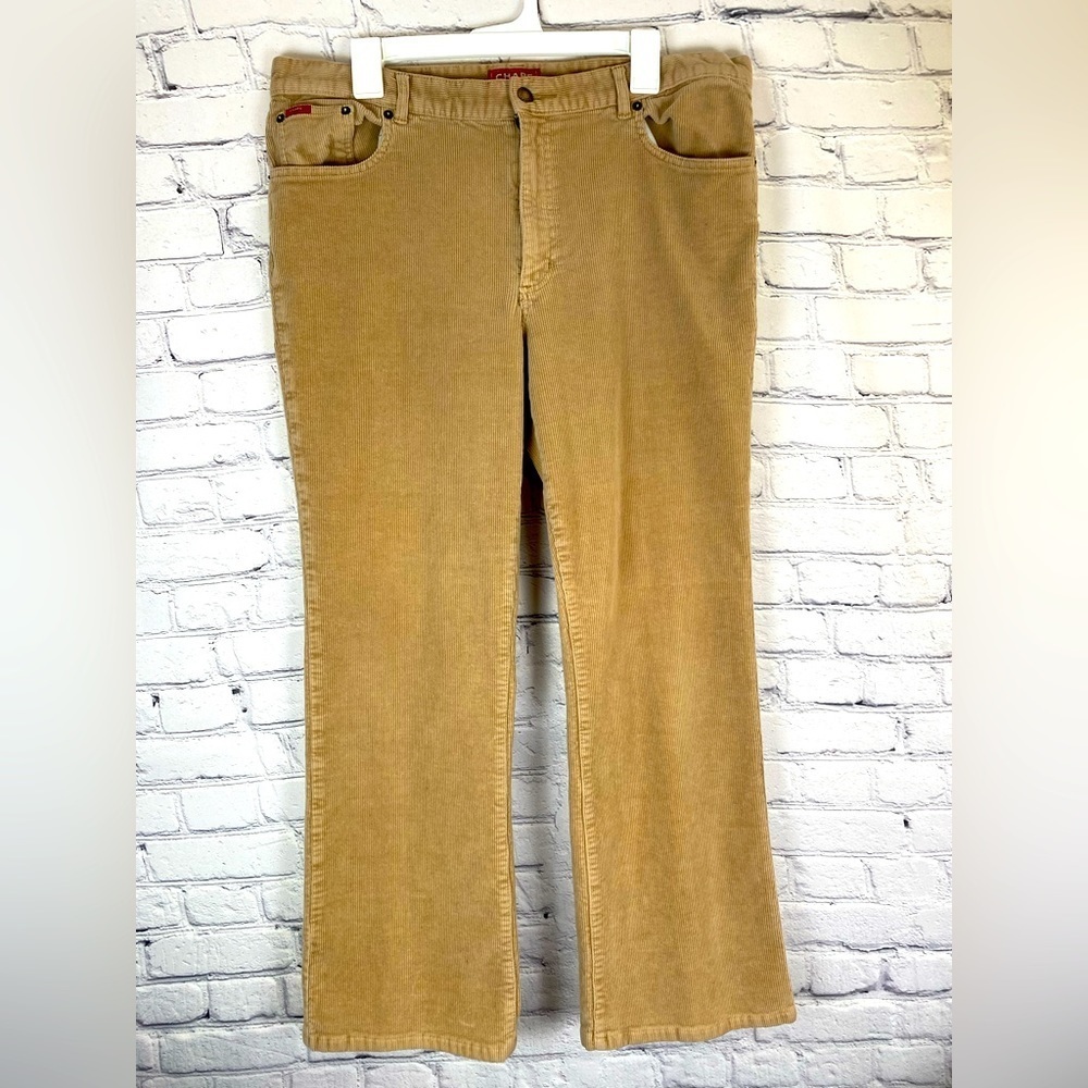 Chaps Tan Corduroy Cords size 16